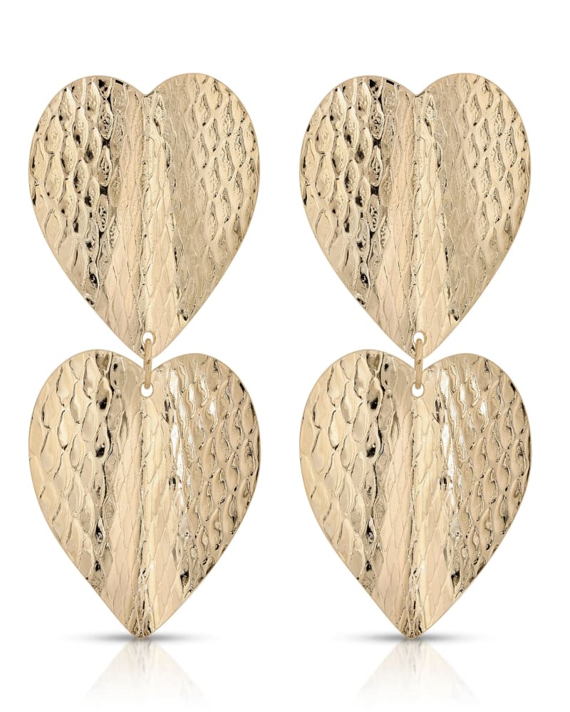 Front of a size one-size-fits-all Small Heathrow Earrings Gold in Gold by Eklexic. | dia_product_style_image_id:285661